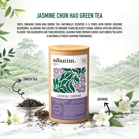 Adanim Bio Jasmine Chunao Green Tea Loose tea