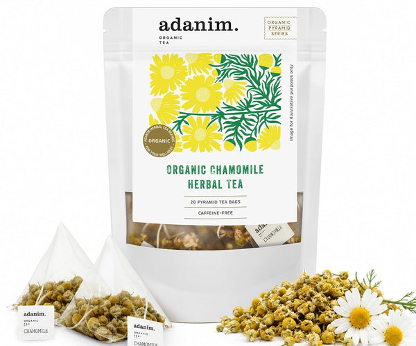 Adanim Bio Organic Chamomile Herbal Tea - 20 Tea Bags