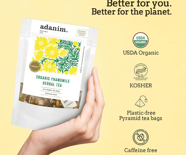Adanim Bio Organic Chamomile Herbal Tea - 20 Tea Bags
