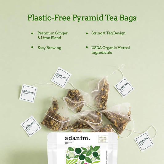 Adanim Bio Organic Ginger & Lime Herbal Tea