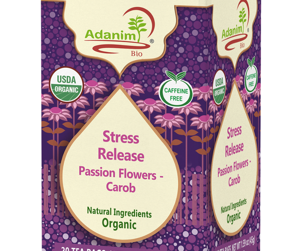Stress Release Organic Passion Flower Carob Herbal Tea