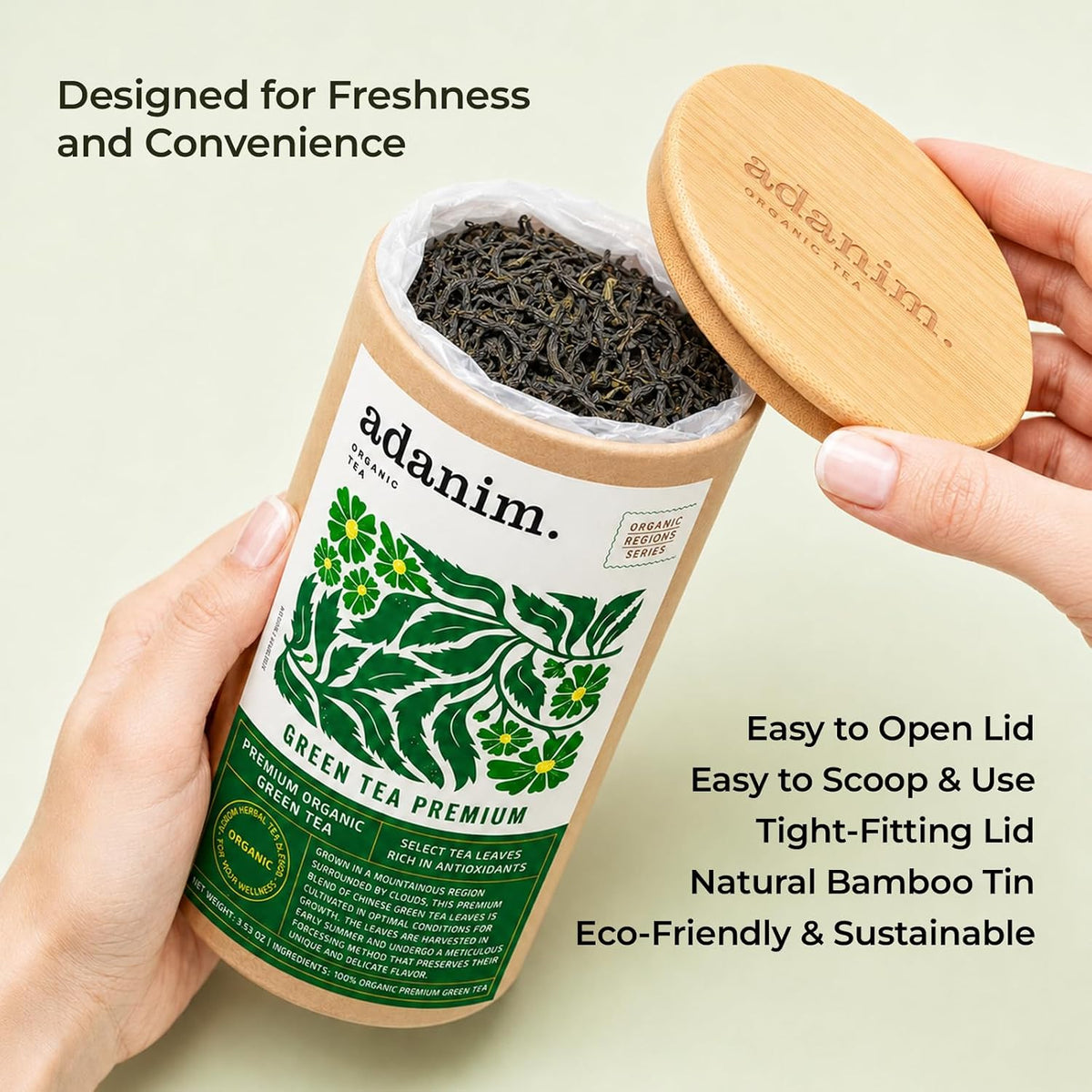Adanim Bio Premium Green Tea loose tea