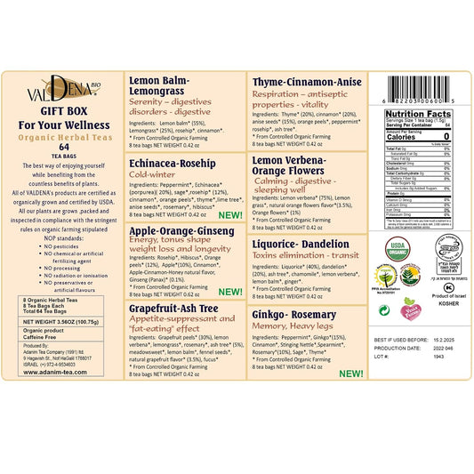 Valdena Bio Organic Herbal Tea Gift